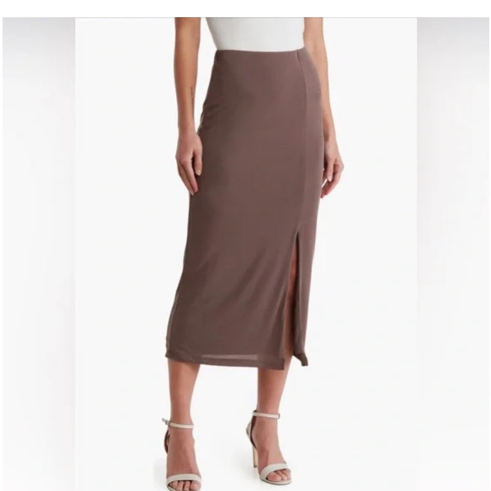 Tahari Maxi Brown Skirt size large